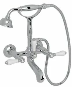 Buy 🎁 ROHL® Arcana™ Two Handle Wall Mount Filler in Polished Chrome ⌛