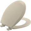 Brand new 🛒 Bemis Round Closed Front Toilet Seat with Cover in Almond 👏 -ROHL Sales Query 46