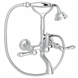 Best Pirce 👍 ROHL® Mercer Island Two Handle Wall Mount Filler in Polished Chrome ❤️ 3 Best Pirce 👍 ROHL® Mercer Island Two Handle Wall Mount Filler in Polished Chrome ❤️