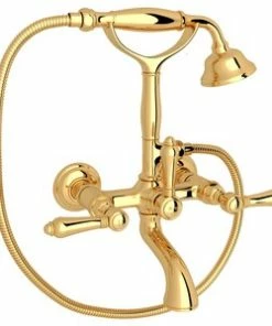 Best reviews of 🎉 ROHL® Perrin & Rowe® Georgian Era Three Handle Wall Mount Filler in Inca Brass 🎁