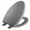 Cheapest 💯 Bemis Elongated Closed Front Toilet Seat with Cover in Grey 🥰 1 Cheapest 💯 Bemis Elongated Closed Front Toilet Seat with Cover in Grey 🥰 -ROHL Sales Query 491