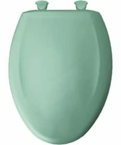 Budget 🧨 Bemis Elongated Closed Front Toilet Seat with Cover in Navy ✨ -ROHL Sales Query 520