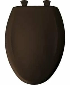 Budget 🌟 Bemis Elongated Closed Front Toilet Seat with Cover in Espresso Brown 😍 -ROHL Sales Query 532