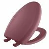 Hot Sale 🥰 Bemis Elongated Closed Front Toilet Seat with Cover in Raspberry 👏 -ROHL Sales Query 533