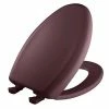 Budget 😍 Bemis Elongated Closed Front Toilet Seat with Cover in Loganberry ✨ -ROHL Sales Query 539