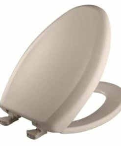 Best Sale ✨ Bemis Elongated Closed Front Toilet Seat with Cover in Innocent Blush ✨