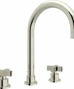 Wholesale 😍 ROHL® Modern™ Two Handle Widespread Bathroom Sink Faucet in Polished Nickel 😉