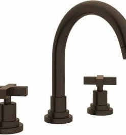 Budget 🛒 ROHL® Lombardia Two Handle Bathroom Sink Faucet in Tuscan Brass 👍