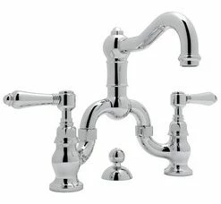 Wholesale ✨ ROHL® Country Bath Two Handle Bridge Bathroom Sink Faucet in Polished Chrome 🛒