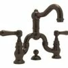 Wholesale 😉 ROHL® Country Bath Two Handle Bridge Bathroom Sink Faucet in Tuscan Brass ❤️ 2 Wholesale 😉 ROHL® Country Bath Two Handle Bridge Bathroom Sink Faucet in Tuscan Brass ❤️ -ROHL Sales Query 580
