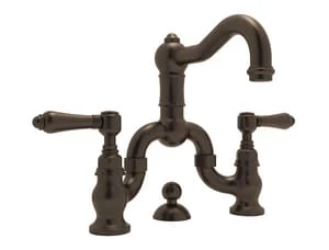 Wholesale 😉 ROHL® Country Bath Two Handle Bridge Bathroom Sink Faucet in Tuscan Brass ❤️ 3 Wholesale 😉 ROHL® Country Bath Two Handle Bridge Bathroom Sink Faucet in Tuscan Brass ❤️