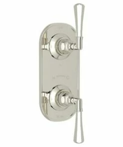 Best Pirce 🎉 ROHL® San Giovanni™ 1/2 in. Thermostatic Rough Valve Diverter with Volume Control Trim for R1050BD Rough Valve in Polished Nickel 👍