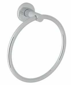 Best deal 🔥 ROHL® Bossini Round Closed Towel Ring in Polished Chrome 🎁
