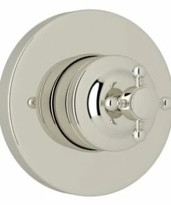 New 🔥 ROHL® Volume Control Valve Trim with Single Cross Handle in Polished Nickel ❤️