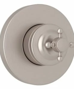 Best deal 😀 ROHL® Country Bath Volume Control Valve Trim with Single Cross Handle in Satin Nickel ✨