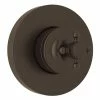 Discount ❤️ ROHL® Viaggio Volume Control Valve Trim with Single Cross Handle in Tuscan Brass 👍 -ROHL Sales Query 643