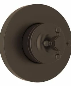 Discount ❤️ ROHL® Viaggio Volume Control Valve Trim with Single Cross Handle in Tuscan Brass 👍
