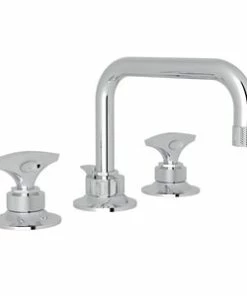 Best deal 😀 ROHL® Michael Berman Graceline™ Two Handle Widespread Bathroom Sink Faucet in Polished Chrome 👏