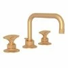 Deals 😉 ROHL® Michael Berman Graceline™ Two Handle Widespread Bathroom Sink Faucet in Satin Gold Dial Handle 🌟 2 Deals 😉 ROHL® Michael Berman Graceline™ Two Handle Widespread Bathroom Sink Faucet in Satin Gold Dial Handle 🌟 -ROHL Sales Query 660