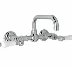 Coupon 👍 ROHL® Acqui Two Handle Bridge Bathroom Sink Faucet in Polished Chrome 😉