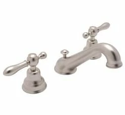 Best Pirce 🎁 ROHL® Cisal Two Handle Bathroom Sink Faucet in Satin Nickel 😍