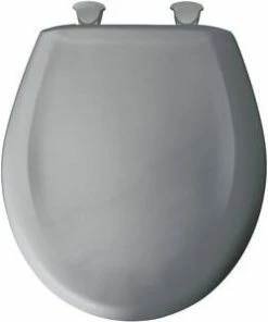 Best deal 👍 Bemis Round Closed Front Toilet Seat with Cover in Country Grey ✔️ -ROHL Sales Query 758