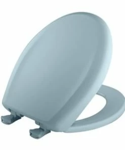 Deals ๐ฏ Bemis Round Closed Front Toilet Seat with Cover in Regency Blue ๐ฏ