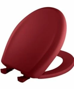 Cheap ✨ Bemis Whisper-Close® Round Closed Front Toilet Seat with Cover in Red 🤩
