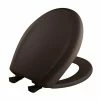 Best Pirce 😍 Bemis Whisper-Close® Round Closed Front Toilet Seat with Cover in Espresso Brown 😍 -ROHL Sales Query 795