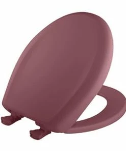 Deals โจ Bemis Round Closed Front Toilet Seat with Cover in Raspberry ๐