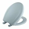 Flash Sale 🔔 Bemis Whisper-Close® Round Closed Front Toilet Seat with Cover in Heron Blue 👏