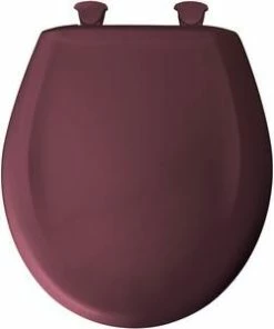 Flash Sale 🌟 Bemis Round Closed Front Toilet Seat with Cover in Loganberry 💯 -ROHL Sales Query 809
