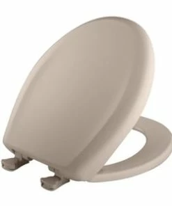 Best Sale 🥰 Bemis Whisper-Close® Round Closed Front Toilet Seat with Cover in Blush 🤩