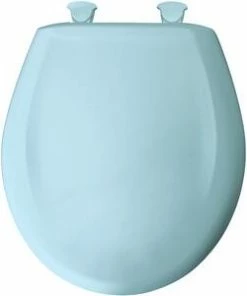 Flash Sale 🎉 Bemis Whisper-Close® Round Closed Front Toilet Seat with Cover in Dresden Blue 😀 -ROHL Sales Query 818