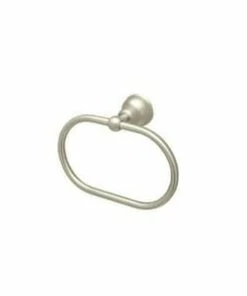 Buy 😉 ROHL® Italian Country Bath Oval Closed Towel Ring in Satin Nickel 🔥