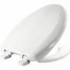 Budget 🔔 Bemis Elongated Open Front Toilet Seat with Cover in White ✨ 2 Budget 🔔 Bemis Elongated Open Front Toilet Seat with Cover in White ✨ -ROHL Sales Query 889