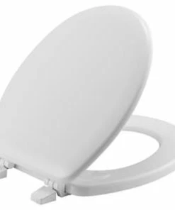 Outlet ๐ฅ Bemis Round Closed Front Toilet Seat with Cover in White โค๏ธ
