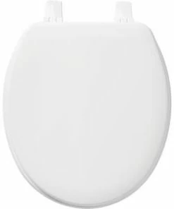 Outlet 🔥 Bemis Round Closed Front Toilet Seat with Cover in White ❤️ 8 Outlet 🔥 Bemis Round Closed Front Toilet Seat with Cover in White ❤️ -ROHL Sales Query 917