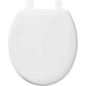 Outlet 🔥 Bemis Round Closed Front Toilet Seat with Cover in White ❤️ 5 Outlet 🔥 Bemis Round Closed Front Toilet Seat with Cover in White ❤️ - Image 3
