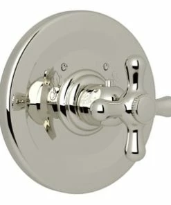 Deals ⭐ ROHL® Verona Thermostatic and Diverter Control Valve Trim Only with Single Cross Handle in Polished Nickel 🤩