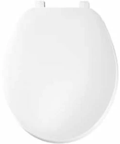 Promo ✨ Bemis Round Closed Front Toilet Seat with Cover in White 😉 -ROHL Sales Query 95