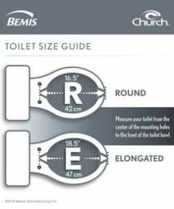 Cheap 😉 Bemis Sta-Tite® 16-5/8 in. Round Closed Front Toilet Seat with Cover in White 🎁 -ROHL Sales Query 951