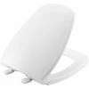 Coupon 😀 Bemis Eljer® Emblem Round Closed Front Toilet Seat with Cover in White 🔔 -ROHL Sales Query 970