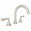 Best Sale 🔥 ROHL® Lombardia® Two Handle Widespread Bathroom Sink Faucet in Satin Nickel Lever Handle 🔥 -ROHL Sales Query 98