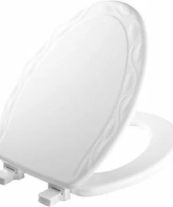 Top 10 ๐ Bemis Molded Wood Elongated Closed Front with Cover Toilet Seat in Ivory White โค๏ธ